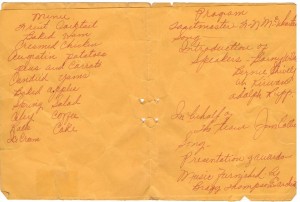 1938 Crab Orchard High School Basketball Banquet 2